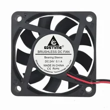 Gdstime 6015 – ventilateur de refroidissement pour PC portable, sans balais, 6cm, 60mm, 60x60x15mm, 24V, 2 broches, 5 pièces