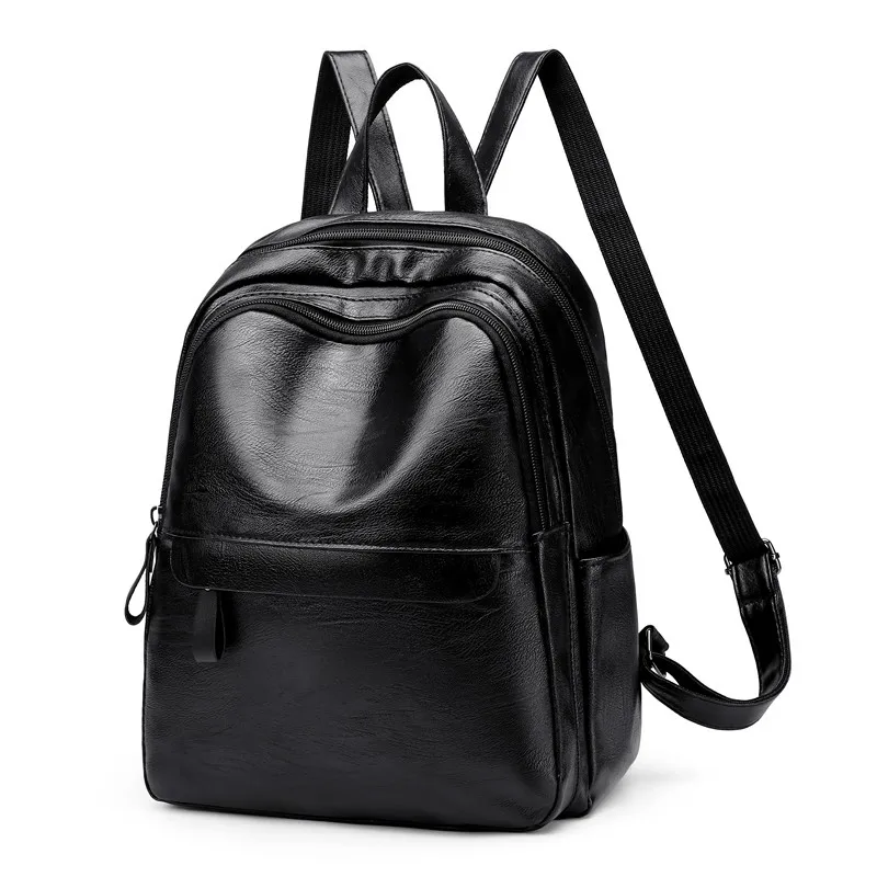 

2019 Female backpack Travel Backpack School Bag high quality pu leather women backpack Computer Bag Multifunctional Bag