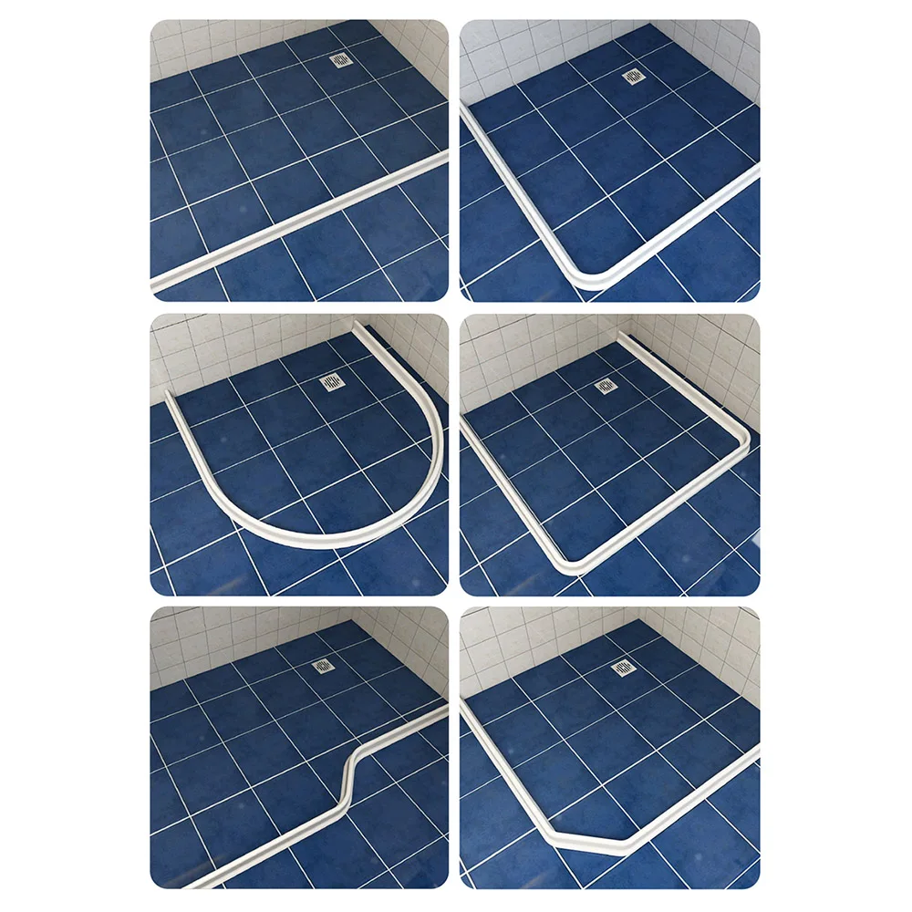 1M Water Barrier Dry and Wet Separation Partition Strips Silicone Water Barriers Flood Barrier Bathroom Kitchen Water Stopper-2