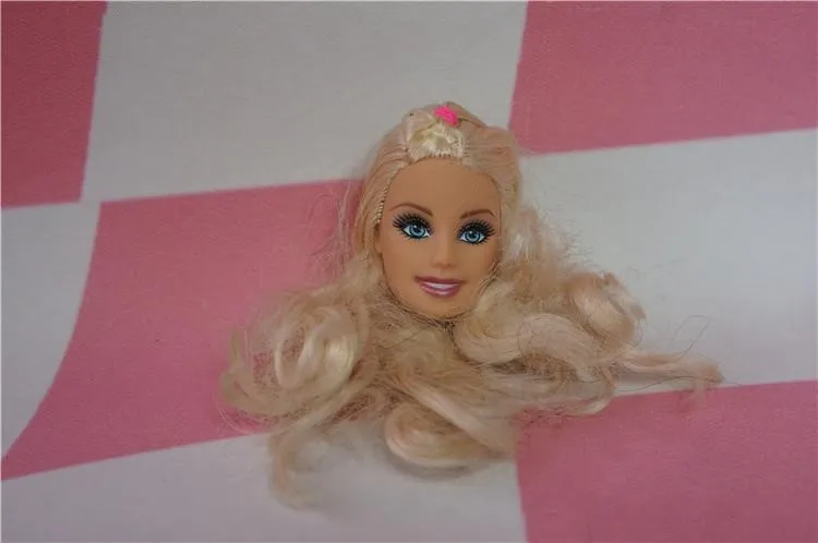 Новая редкая кукла принцесса голова игрушки чудо леди Азия лицо черная Дамская ямочка лицо Хороший макияж куклы головы аксессуары DIY игрушки части