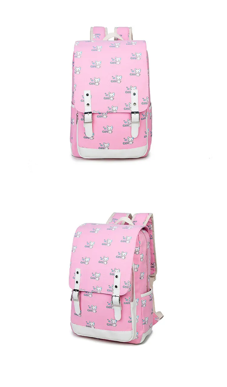 Школьный милый школьный рюкзак с принтом рюкзак для холстов школьные сумки для подростков девочек детский ранец mochila