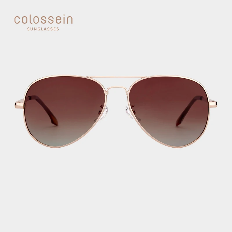 COLOSSEIN авиаторы солнцезащитные очки Мужские Женские винтажные овальные линзы