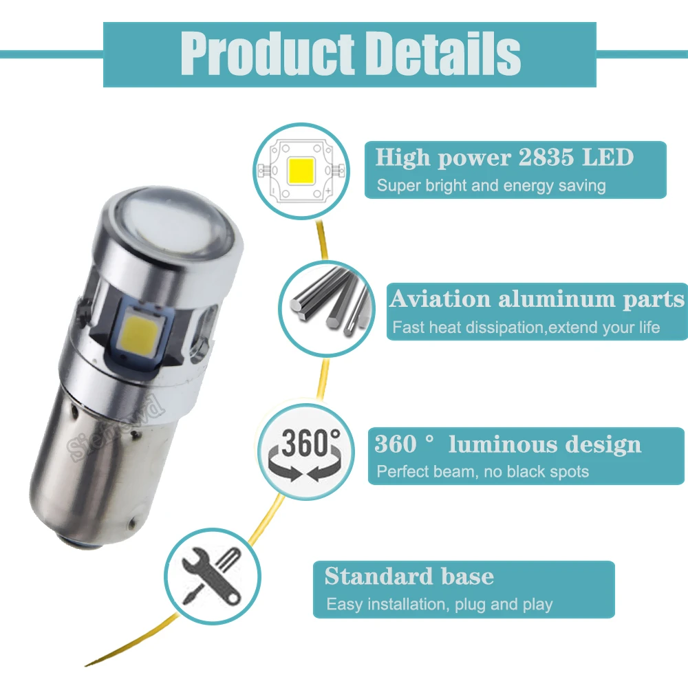  LED Ĺ  , 2x  ȭƮ, BA9S, BAX9s, BAY9S, T4W, H6W, H21W, 6V, 12V, 24V , ڵ ׸  