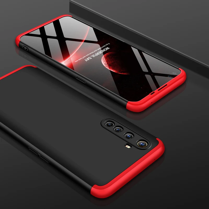 Чехол GKK с полной защитой 360 градусов для Oppo Realme X50 6 6i 5 5s X2 Pro XT U1 C1 C2 C3 K5 A1K