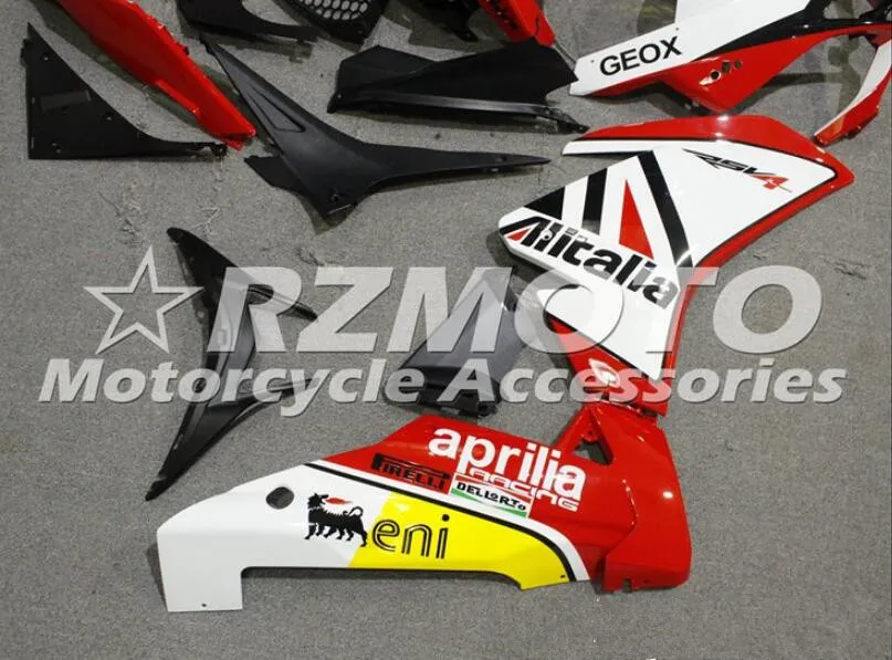 Литьевая Форма ABS Обтекатели комплект подходит для Aprilia RSV4 1000 2009- 09 10 11 12 13 14 на заказ красный белый