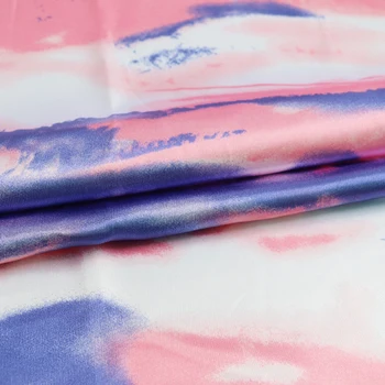 

100cm*148cm Designer Satin Fabric Silky Dress Shirt Textile Diy Handmade