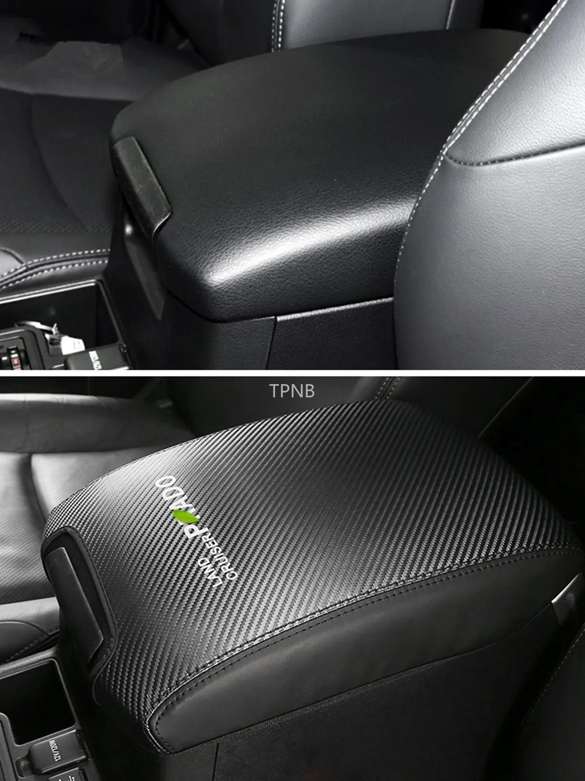 Фото Carbon Fiber Protective Cover for Handrail Case  Toyota Land Cruiser Prado 120 2003 2004 2005 2006 2007 2008 2009 Year №5