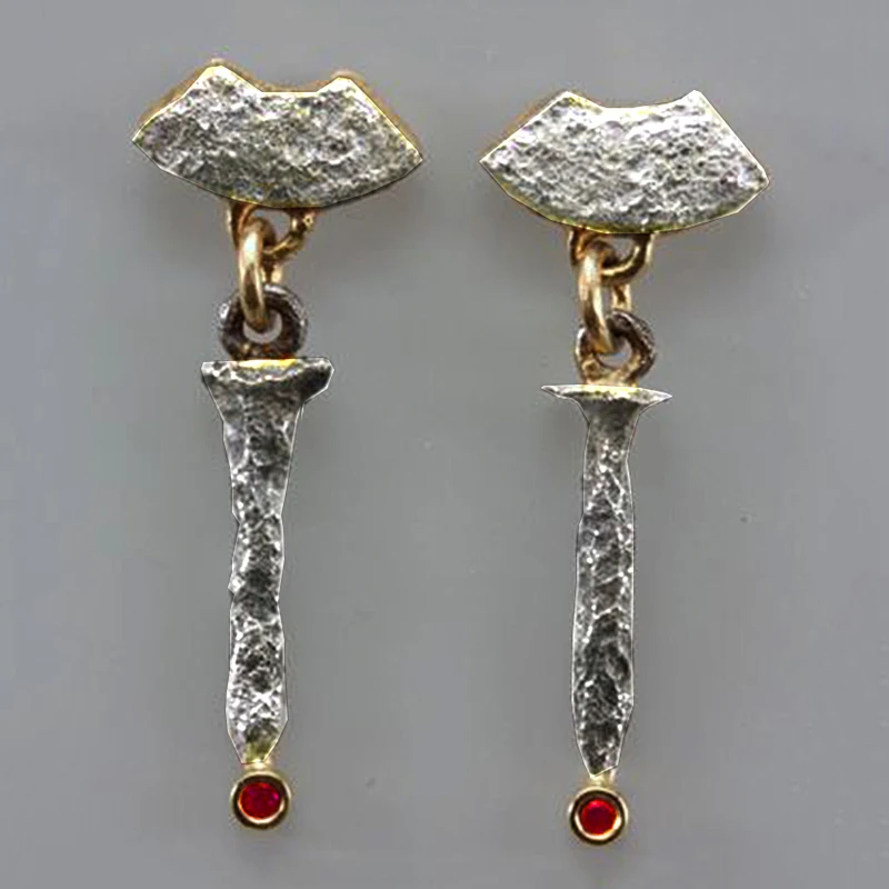 

Vintage Tie Earrings Drop Earrings For Women Luxury Small Cute Long Dangle Earring Boho Ethnic Antique Hanging Jewelry O5M427