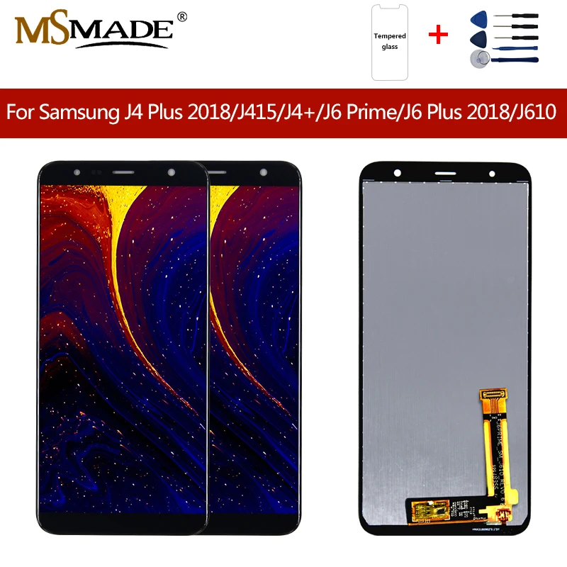 J610 ЖК-дисплей для samsung Galaxy J4+ J4 Plus J415 J415F J410 J6 Prime J6 Plus J610 ЖК-дисплей сенсорный экран сенсор Asse