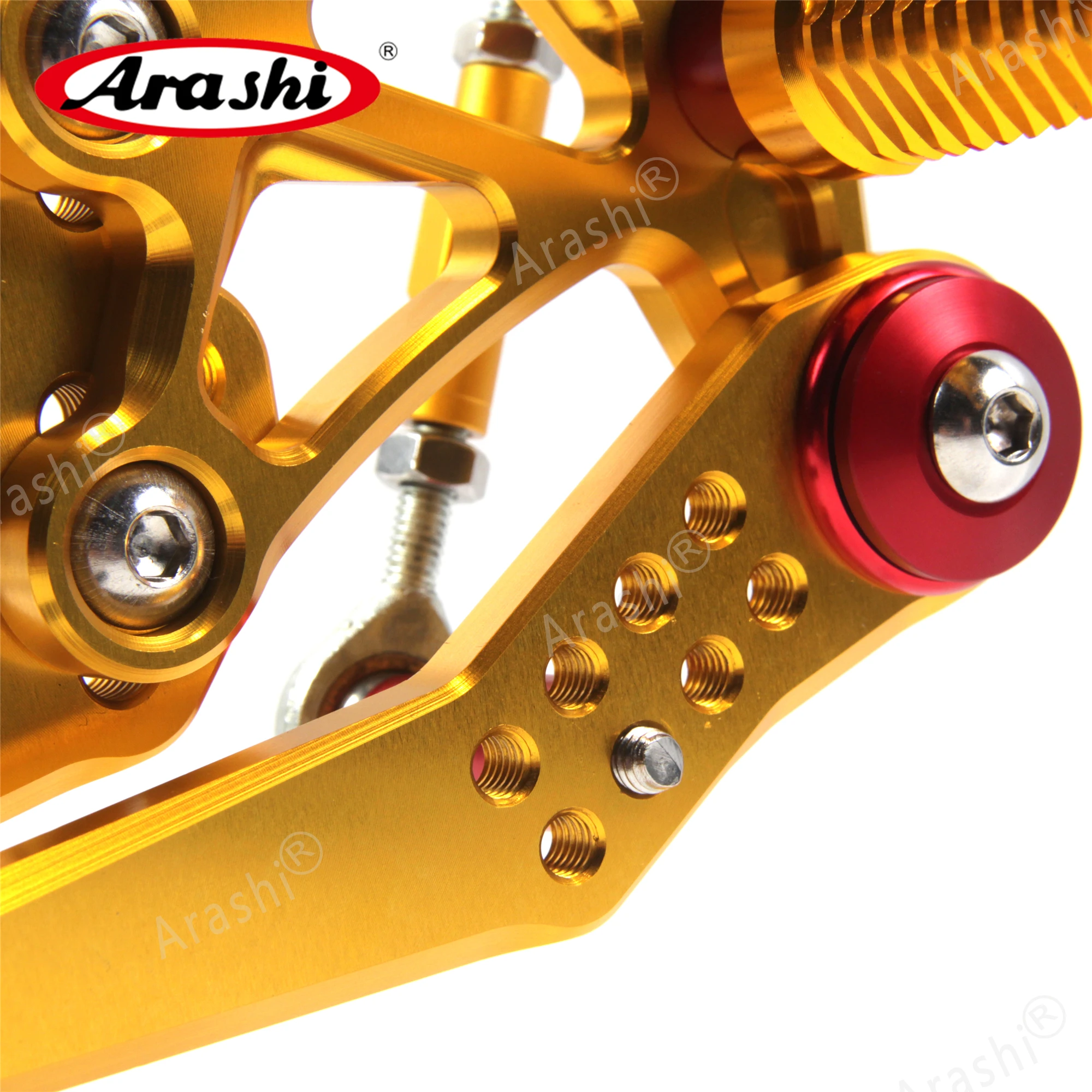 ARASHI CNC Регулируемые подножки для TRIUMPH DAYTONA 675 675R 2013 2018 колышки ног наездник заднего
