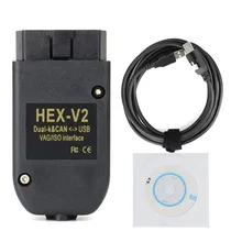 Vagcom Vag Com VCDS Hex V2 Can Original Diagnostic Tool 2021 2020 French Italian German Polish Czech pl for VW AUDI Skoda Seat