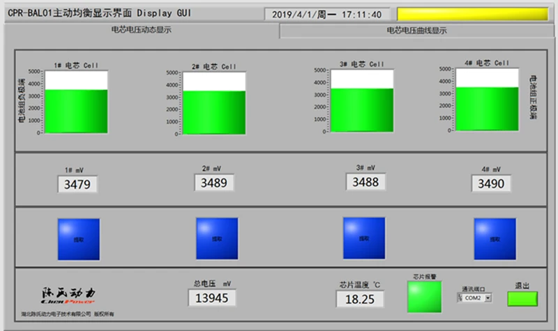 Модуль активного баланса GUI дисплей хост компьютерный коммуникационный модуль
