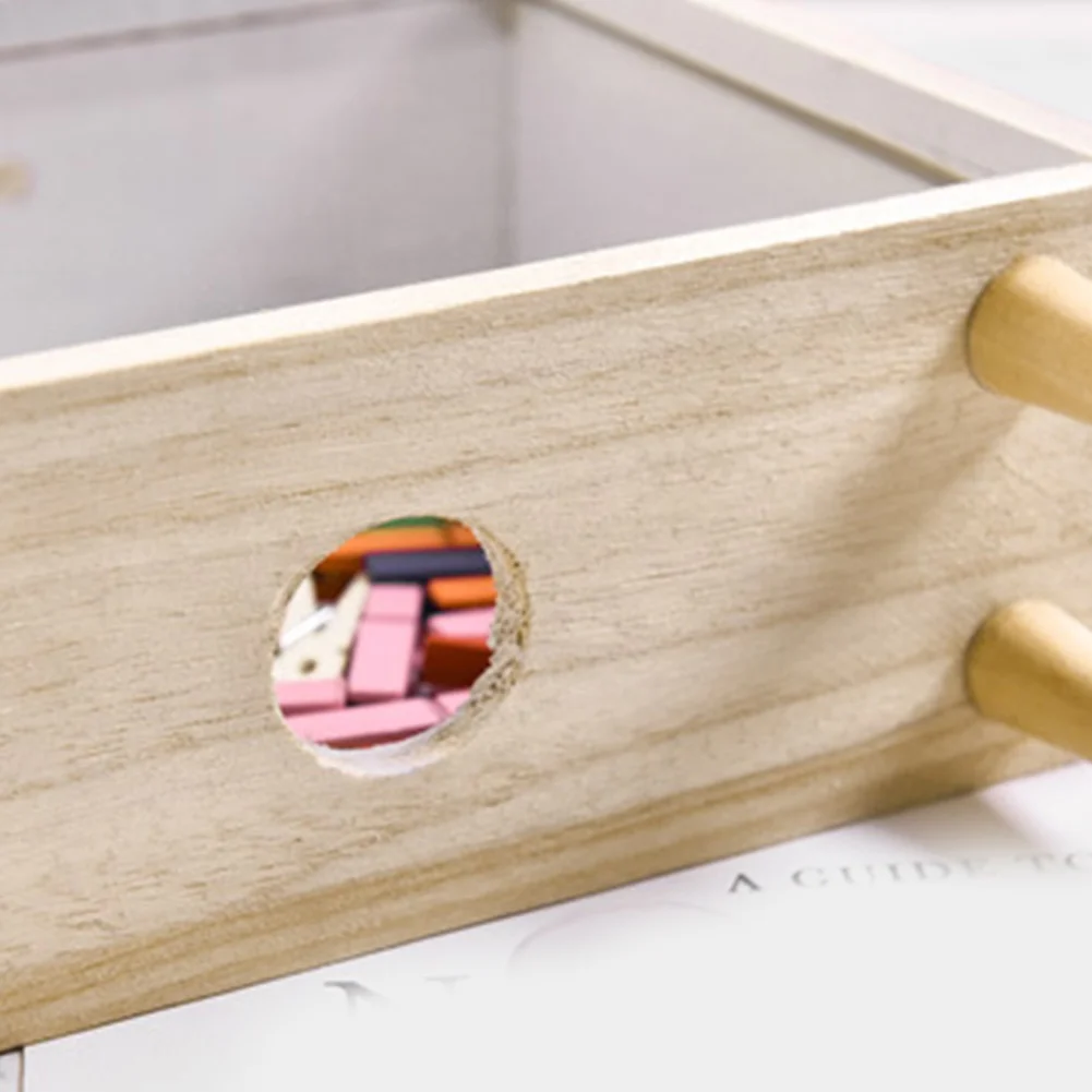 Деревянная бутафория, держатель для денег для спальни, подарок для ребенка, органайзер для мелочей, домашние горшки, украшения, копилка для монет, ящик для хранения, украшение стола