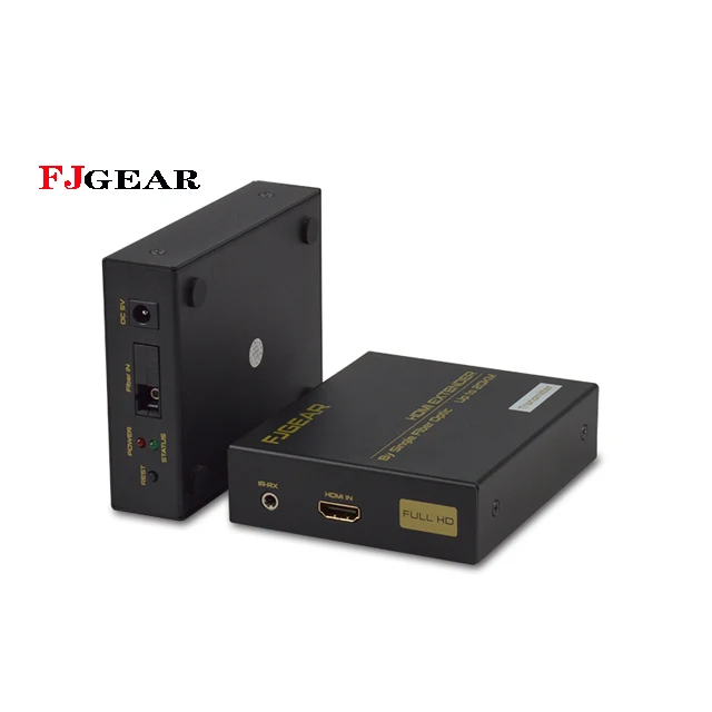 

FJGEAR cheap price 20Km HDMI extender over fiber 1080p audio