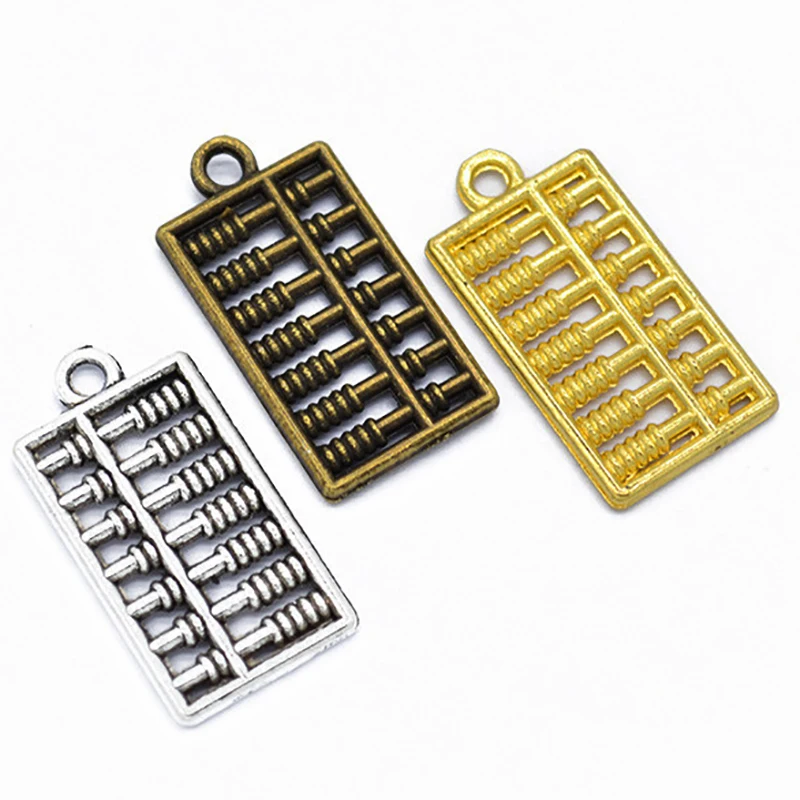 

26*13MM Creative Retro Abacus Charms Pendant Findings Charms For Jewelry Making Necklace DIY Bracelet Making Accessories