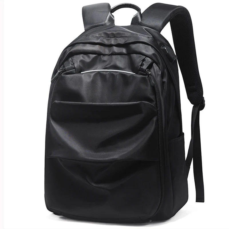 Black Backpack SNAP TOURS Большой Емкости нейлоновый рюкзак для ноутбука для мужчин повседневный компьютерный дорожный рюкзак с зарядкой мужской рюкзак - Цвет: Black Backpack