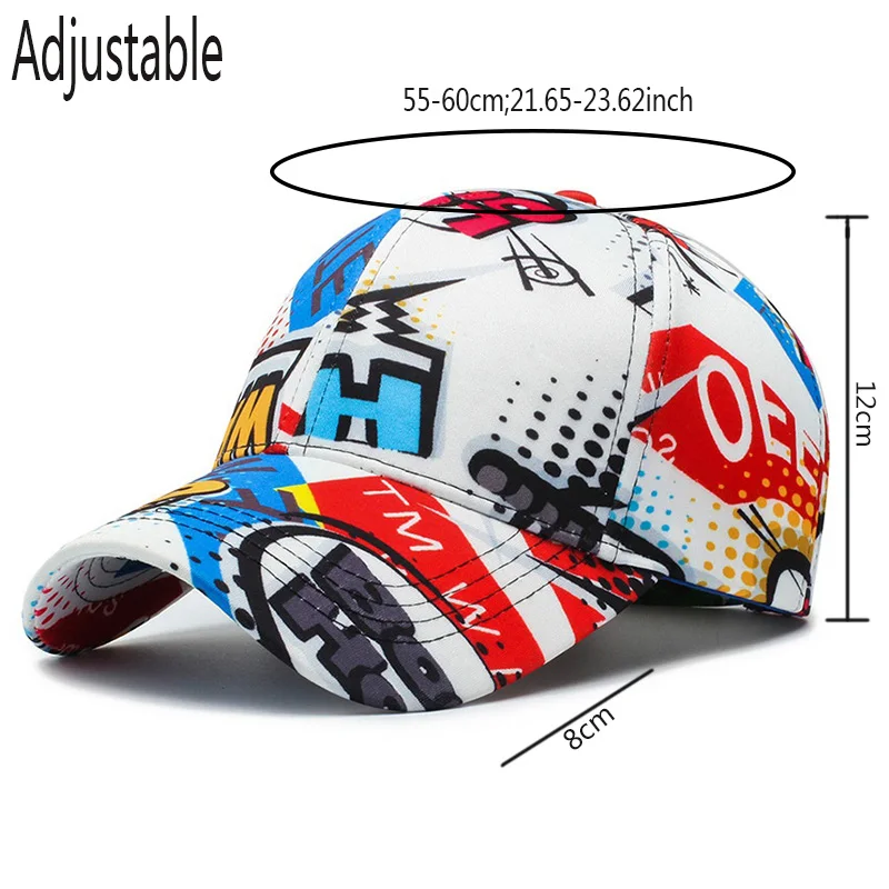 38 Styles Hot Graffiti Baseball Cap Women’s Hat Summer Sun Hat Cotton Men’s Baseball Cap Sports Cap Golf Cap Gorras Hombre