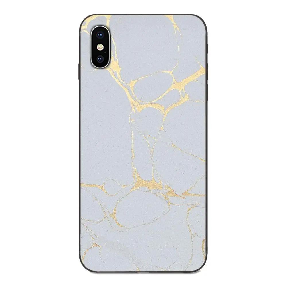 as picture Мягкий Силиконовый ТПУ Черный Твердый чехол для Apple iPhone 4 4s 5 5S SE 6 6S 7 8 Plus X XS Max XR Модный Золотой Мрамор - Цвет: as picture