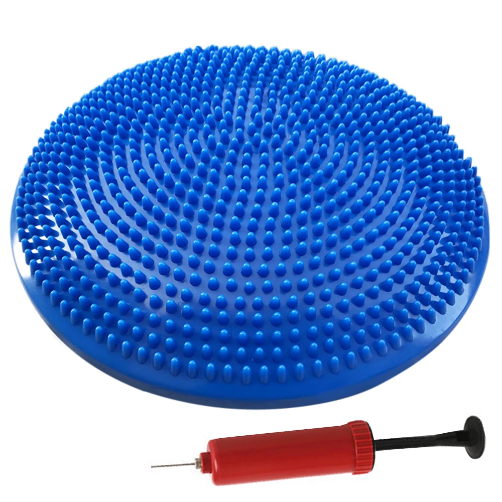 Yoga Balance Disc Inflatable Yoga Massage Ball Pad Stability Cushion with Free Hand Pump for Sports Gym Fitness massage ball yoga ball gymnastics ball fascia ball