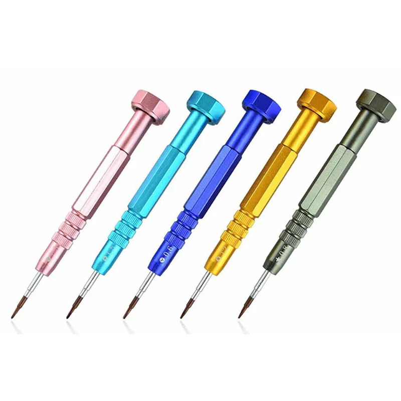 

Mini Preceision Screwdriver Colorful Anti-slip Handle/Magnetic Bits Hand Tools For Watch/Pad/Mobile Phone Repairing AA-2019
