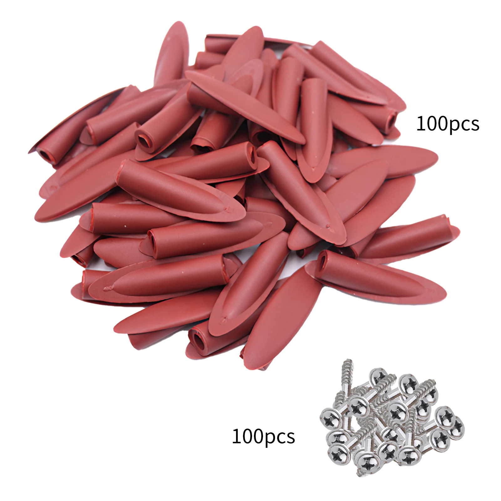 Заглушка пластиковая с наклонным отверстием 100 шт. набор крышек для нарезающих