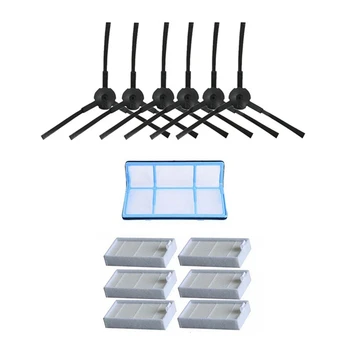 

3 pair Side Brush (3 Right+3 Left) Cleaning Brush Part & 7Pcs (1X Primary Filter+6X Efficient Hepa Filter )for Chuwi