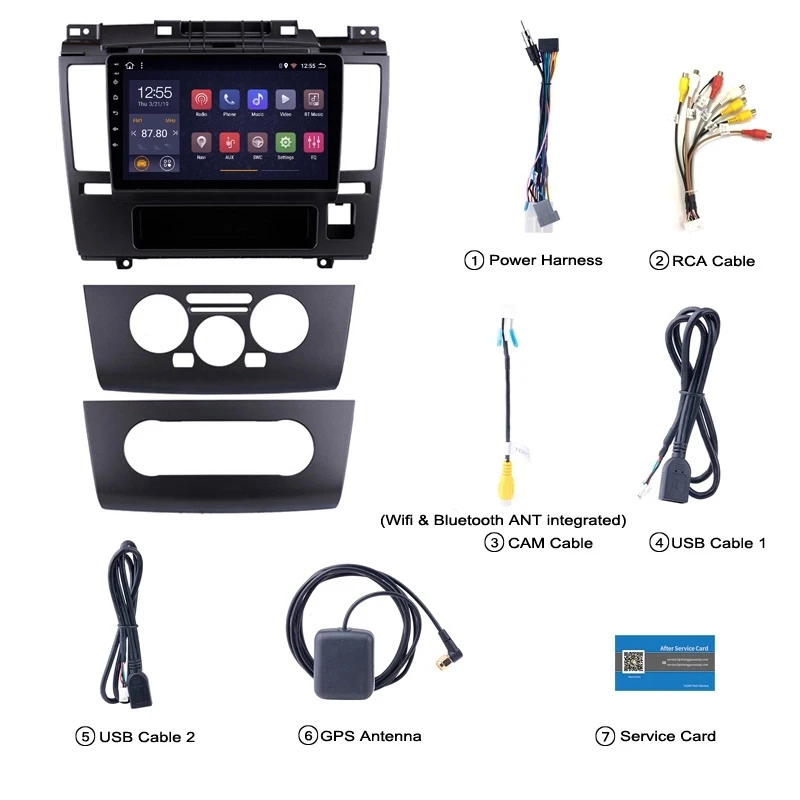  9 inch Android 8.1 full touch screen car multimedia system For Nissan Tiida 2005-2010 car gps radio