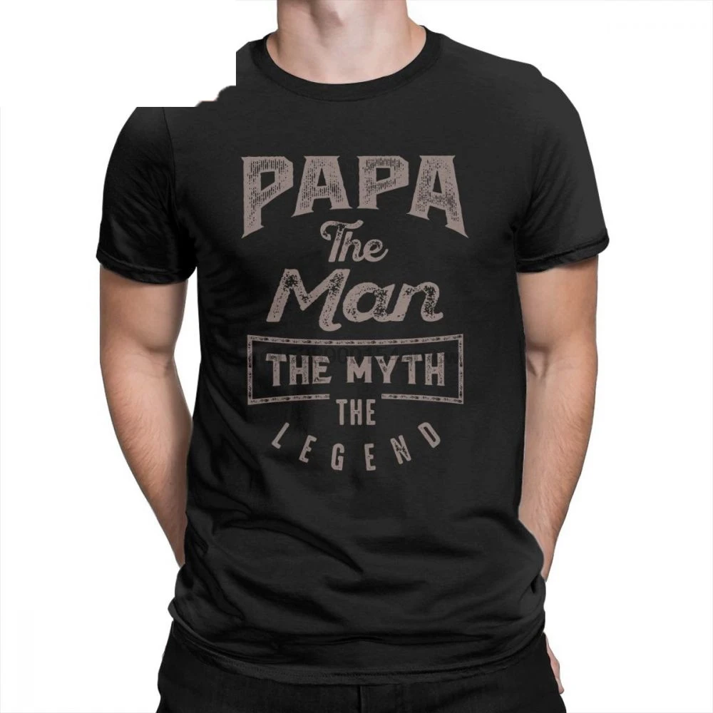 Футболка с надписью Papa The Man подарок футболки изображением мифа Новейшая одежда