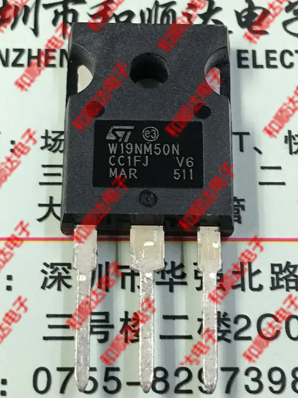 

5PCS/Lot W19NM50N STW19NM50N TO-247 500V 14A