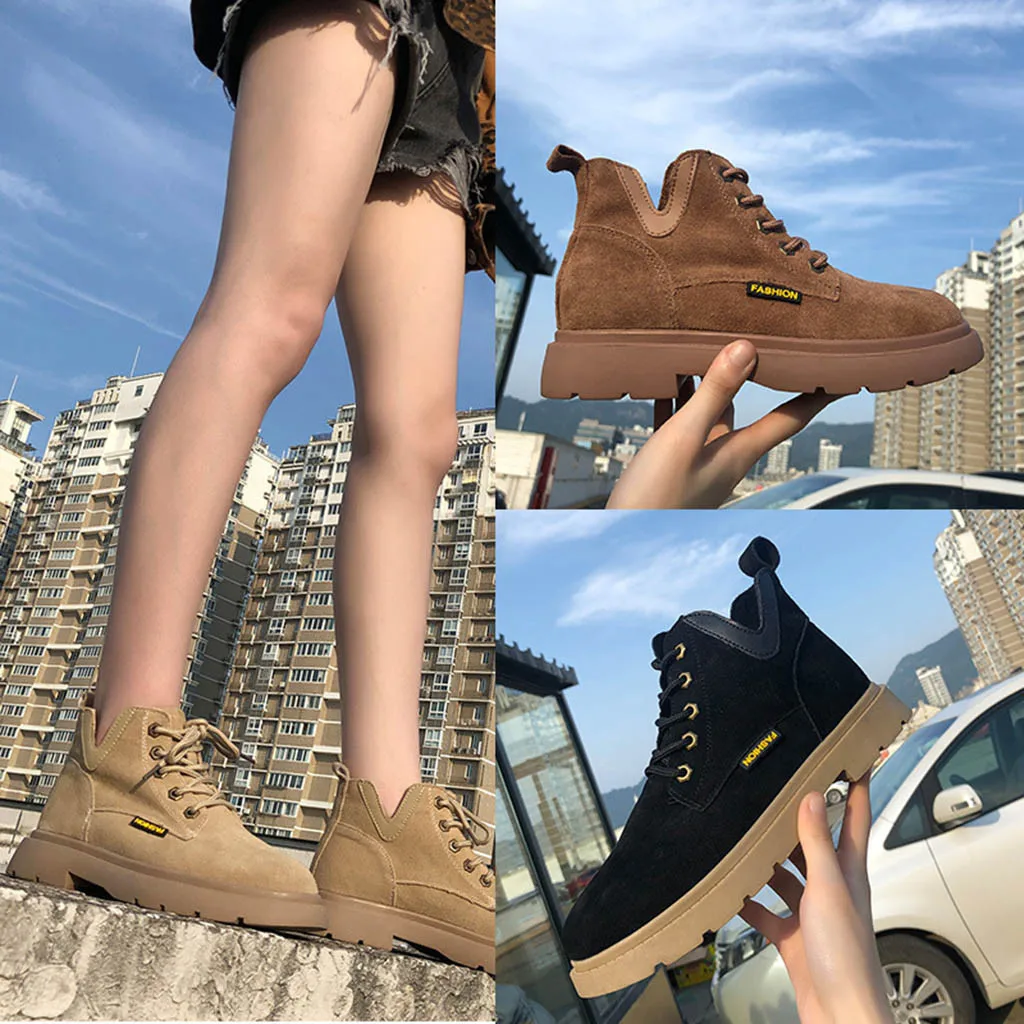 

New Women Boots Autumn Winter Pure Color Round Toe Boots Classic Snow Ankle Boots Winter Suede Warm Fur Plush Women Shoes