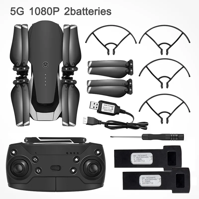 5G 1080P 2Battery Eachine E511S gps динамический следить за Wi-Fi FPV с 1080P камера 16 минут время полета Радиоуправляемый Дрон Квадрокоптер - Цвет: 5G 1080P 2Battery