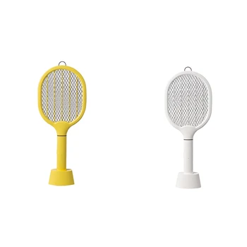

Electric Mosquito Racket Mug Killer, Fruit Fly Swatter Zap USB Rechargeable Mosquitoes Killer Bug Zapper 4000 Mah