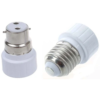 

4 Pcs E27 to GU10 LED Light Socket Adapter Lamp Bulb Converter & 5 Pcs B22 to GU10 Lamp Light Bulb Base Socket Converter