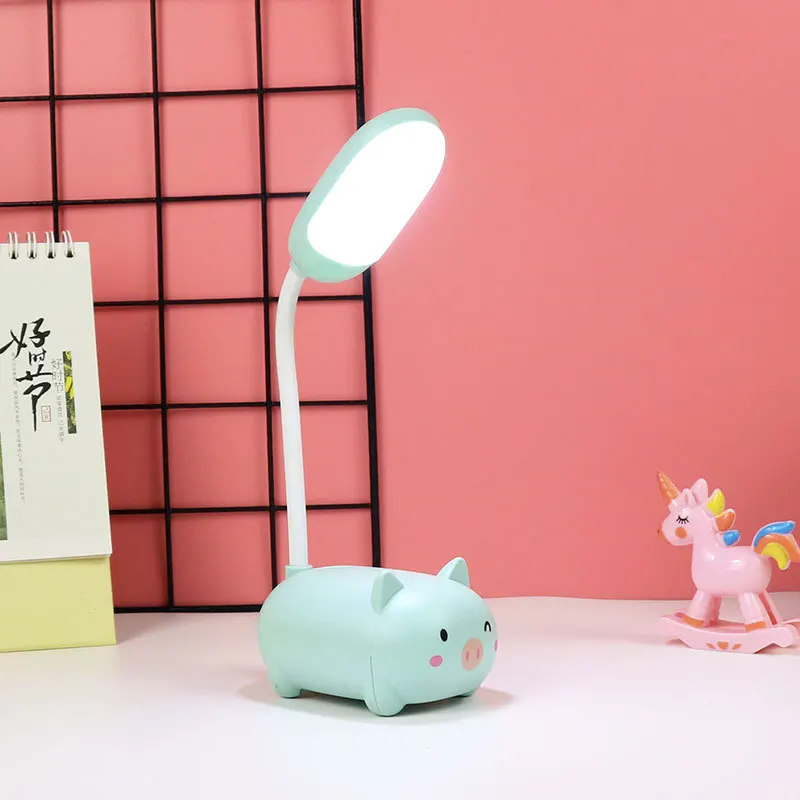 LED Desk Lamp USB Charging Bedside Table Lamp Living Room Badroom Decor Cute Bear Gifts for Children