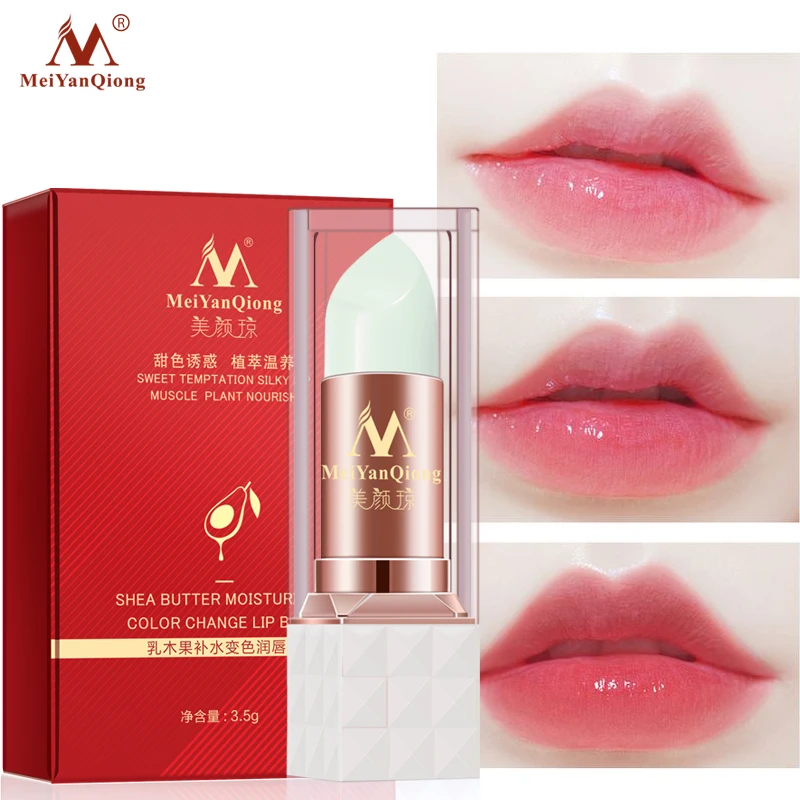 

Shea Butter Moisturizing Color Change Lip Balm Skin Care Anti Aging Makeup Lip Care Beauty Nourishing Lipstick Plant Essence