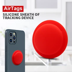 Pasted Case Cover for AirTags Silicone Key Ring Protective for Apple Air Tags Tracker Car Anti-lost Device Keychain Protective