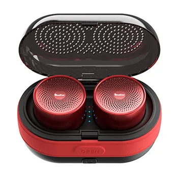 

Portable Dual Bluetooth Speakers With Charging Case Portable Small Stereo Sound Wireless Soundbox