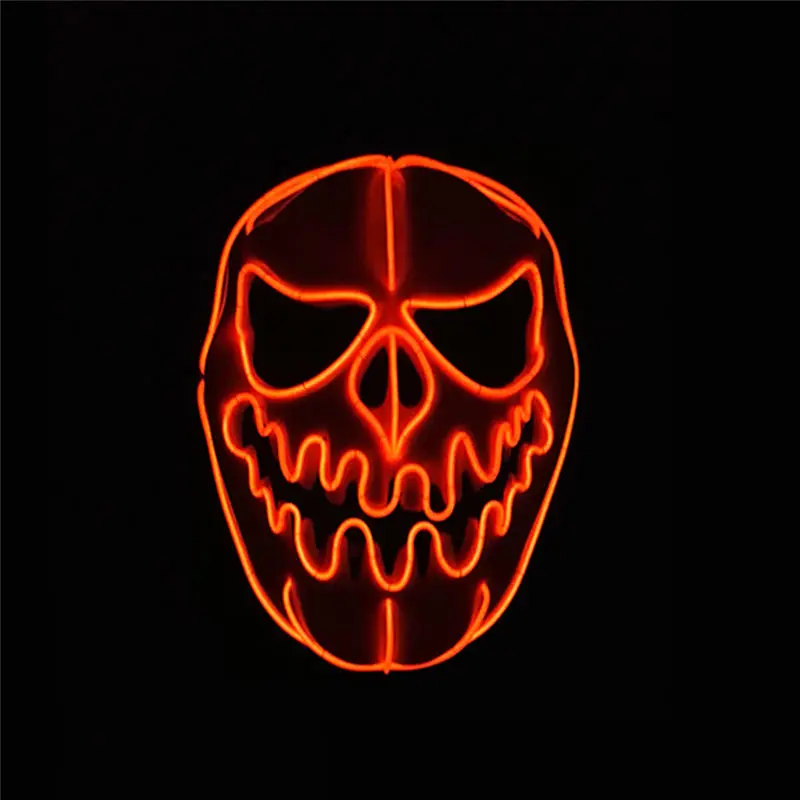 Halloween LED Glowing Mask Pumpkin Head Party Decoration Christmas Masquerade Mask Decoration Grow Masks Event Supplies