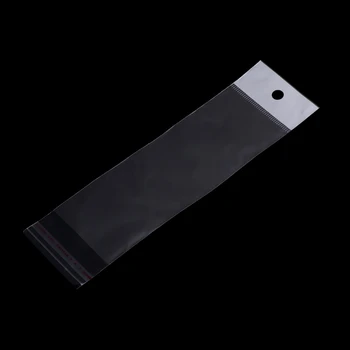 

100Pcs/Set Plastic Packing Bag Transparent Self Adhesive OPP Jewelry Seal 5x18cm N58F