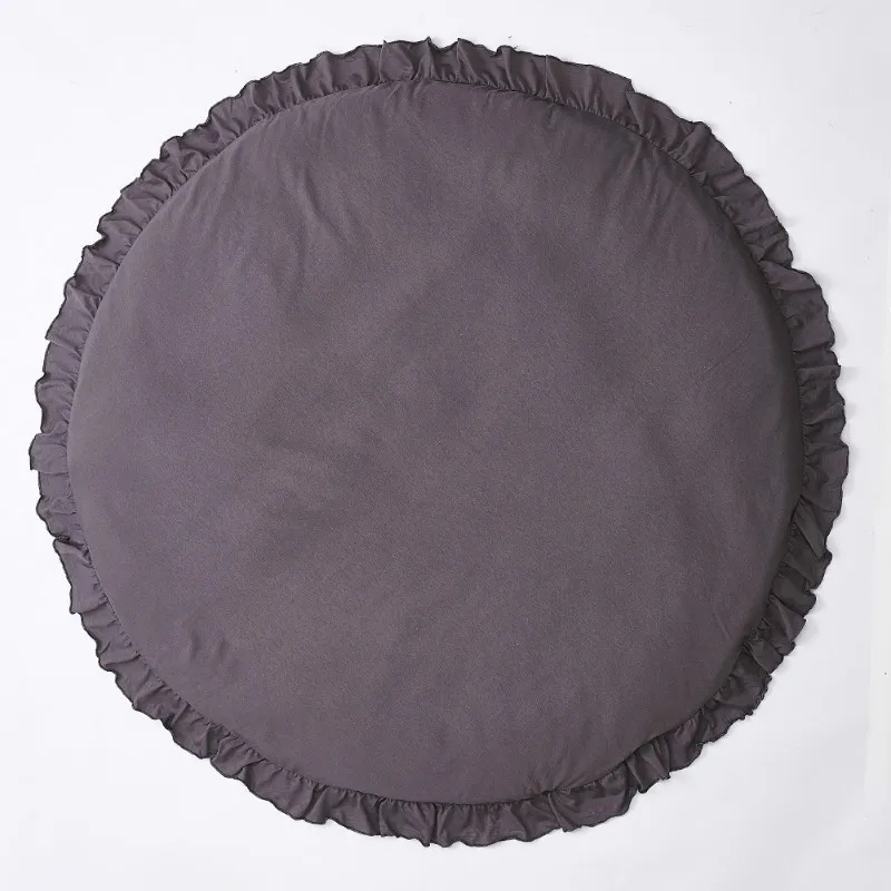 

Children's Baby Game Blanket Popular Lace Solid Color Crawl Pad Cart Airable Cover Children's Room Decoration dropshipping