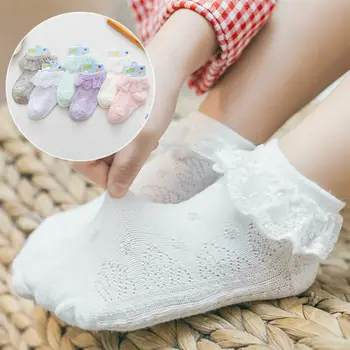 

New Toddler Newborn Baby Socks Cute Lace Breathable Frill Socks 0-3Y Baby Girl Socks