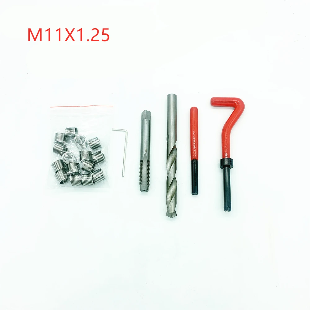 M7×1 HSS Drill Helicoil Repair Kit SAE 25Pcs Thread Repair Kit