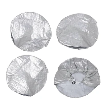 

4 Pcs Canvas Wheel Covers 29 Inches Best For RV Car Camper Trailer Truck SUV