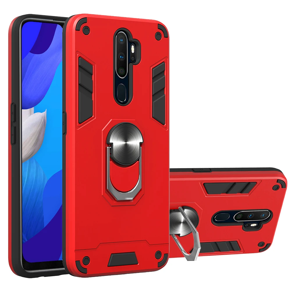 Противоударный армированный чехол для OPPO A5 2020 с вращающимся на 360 градусов