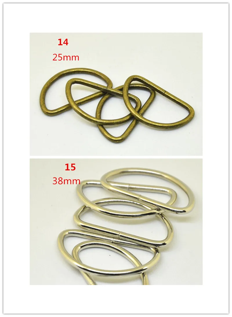 30 шт. 0 4 ''/0 48''/0 6 8''/1/1.5 ''в металлической d образной пряжке несварное