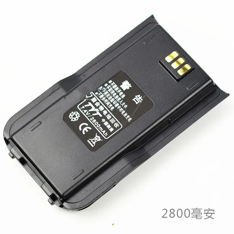 TYT MD380 литиевый 7,4 V аккумулятор 2800 mA Задний зажим