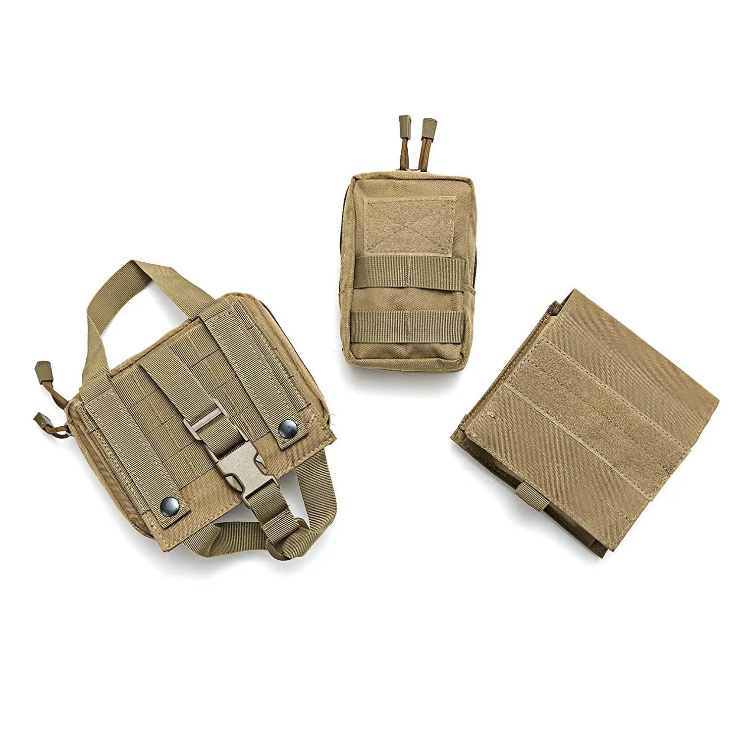 Tactical Dog Harness Vest Military Harness adjustable size Pet Training clothes for Small Medium and Large Dog