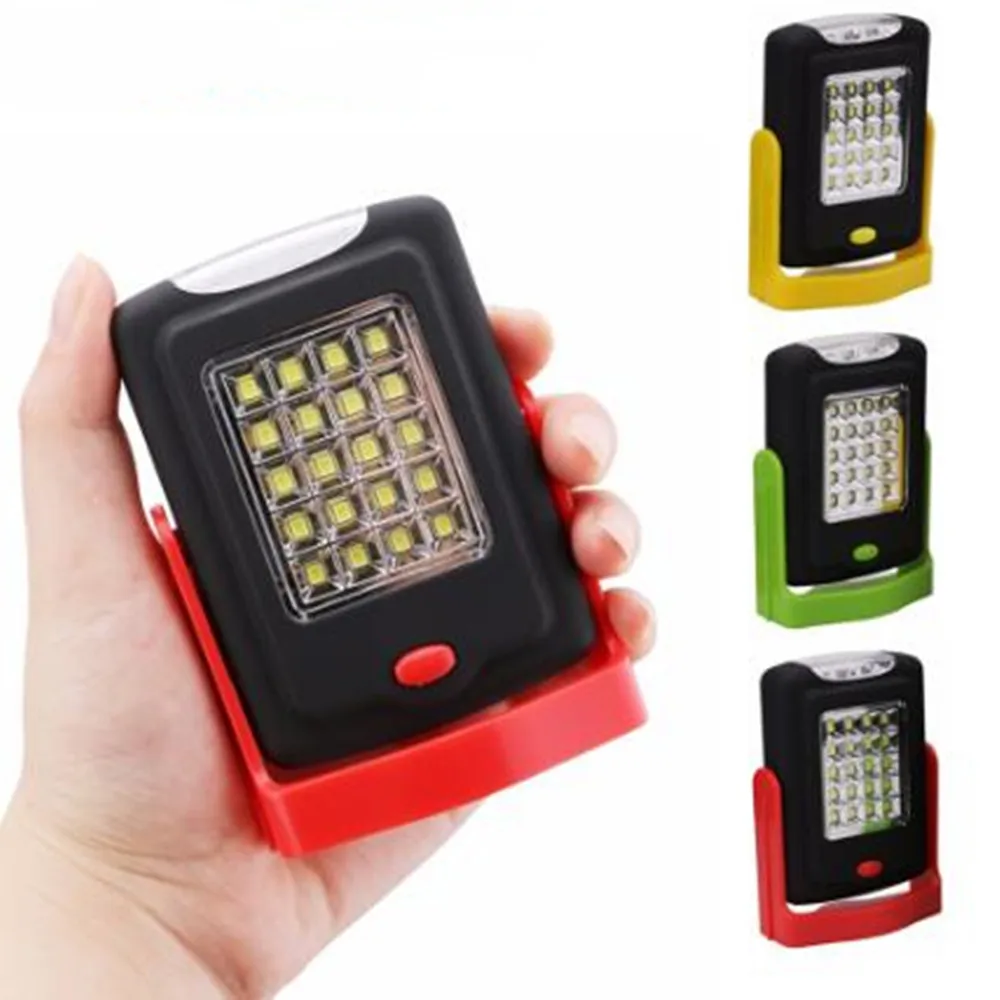 

Portable LED Work Flashlight Torch Lantern Working Light Stand 23 LED 2 Modes Camping Handy Lamp Inspection with Magnet Hook