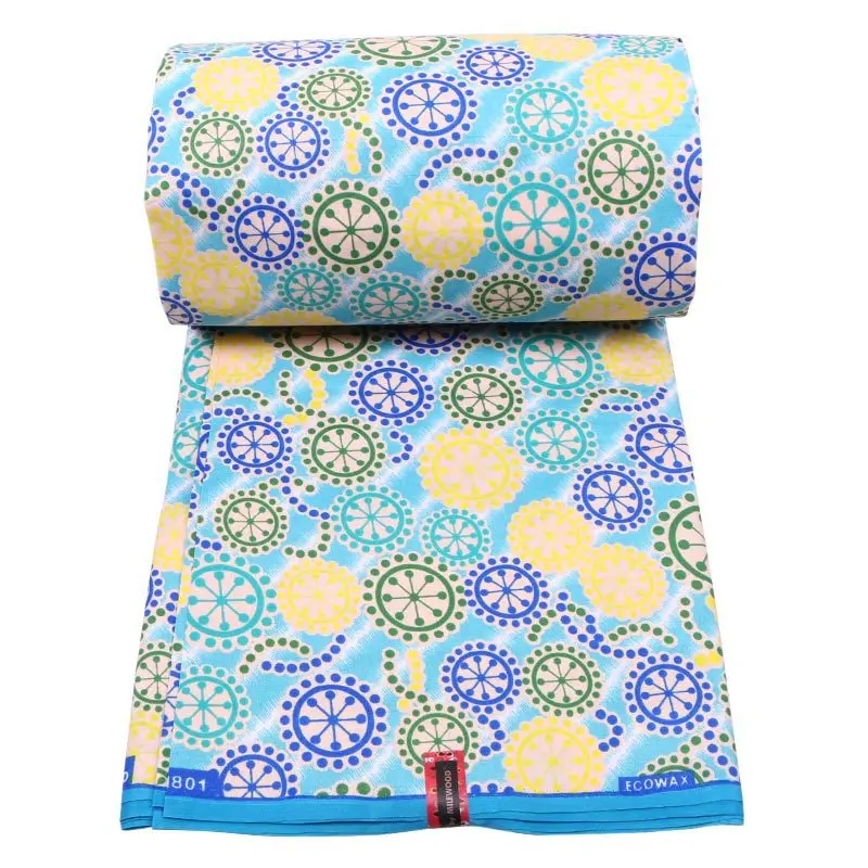 High Quality African Holland Wax Nigerian Real Guaranteed Dutch Wax Veritable Wax 6Yards/Lot For Ankara Women Dress