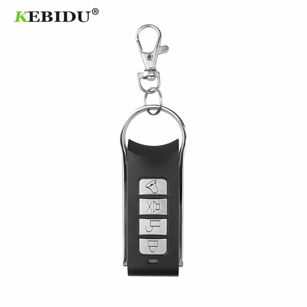 

KEBIDU Wireless 433Mhz Remote Control Copy Code Remote 4 Channel Electric Cloning for Gate Garage Door Auto Keychain
